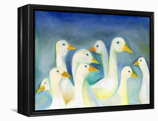 Gaggle, 2012-Nancy Moniz-Framed Premier Image Canvas