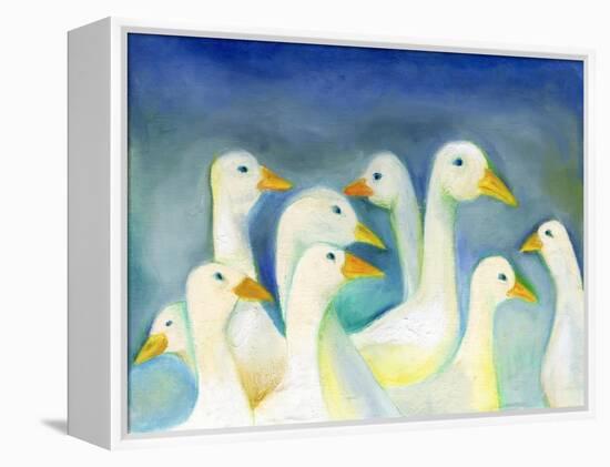 Gaggle, 2012-Nancy Moniz-Framed Premier Image Canvas