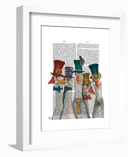 Gaggle of Geese-Fab Funky-Framed Art Print