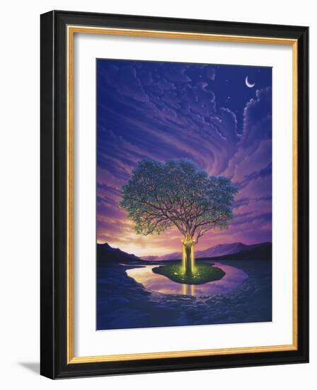 Gaia, Earth's Angel-Kirk Reinert-Framed Giclee Print