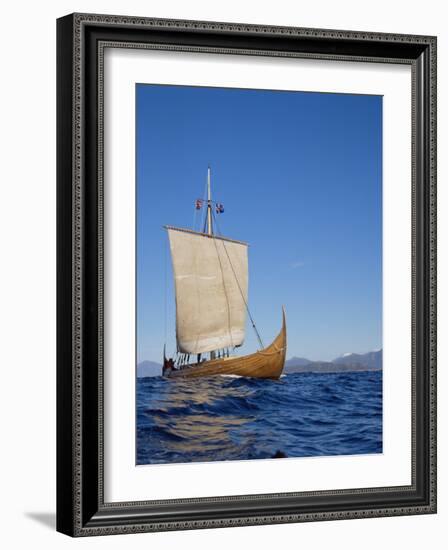 Gaia, Replica Viking Ship, Norway, Scandinavia-David Lomax-Framed Photographic Print