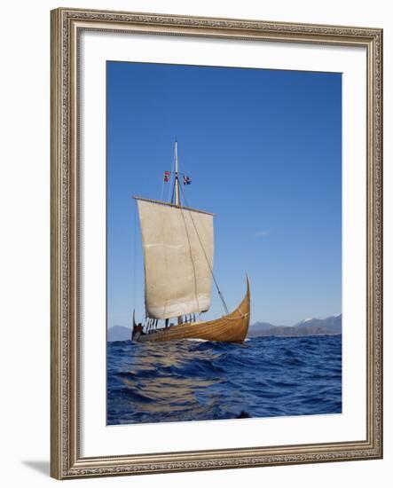 Gaia, Replica Viking Ship, Norway, Scandinavia-David Lomax-Framed Photographic Print