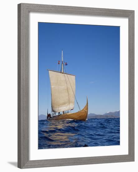 Gaia, Replica Viking Ship, Norway, Scandinavia-David Lomax-Framed Photographic Print