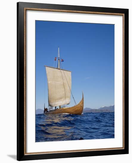 Gaia, Replica Viking Ship, Norway, Scandinavia-David Lomax-Framed Photographic Print