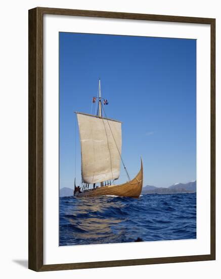 Gaia, Replica Viking Ship, Norway, Scandinavia-David Lomax-Framed Photographic Print