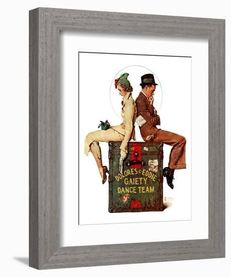 "Gaiety Dance Team", June 12,1937-Norman Rockwell-Framed Giclee Print