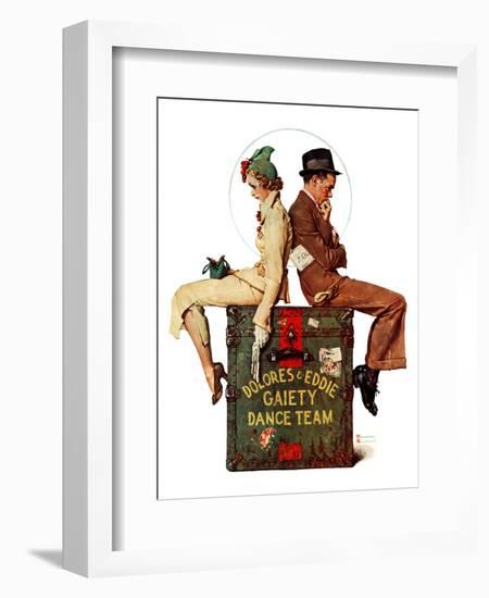 "Gaiety Dance Team", June 12,1937-Norman Rockwell-Framed Giclee Print