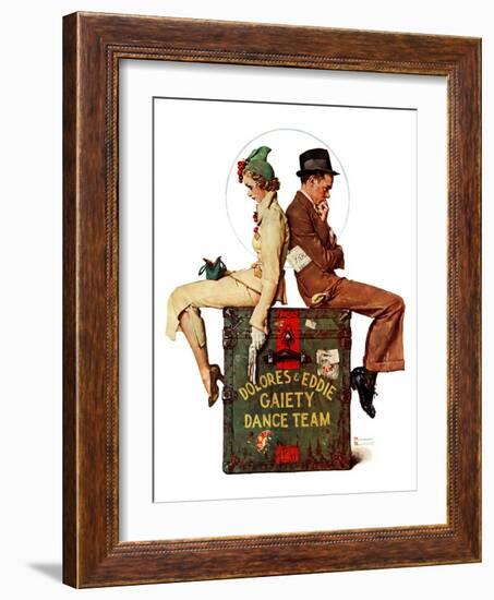 "Gaiety Dance Team", June 12,1937-Norman Rockwell-Framed Giclee Print