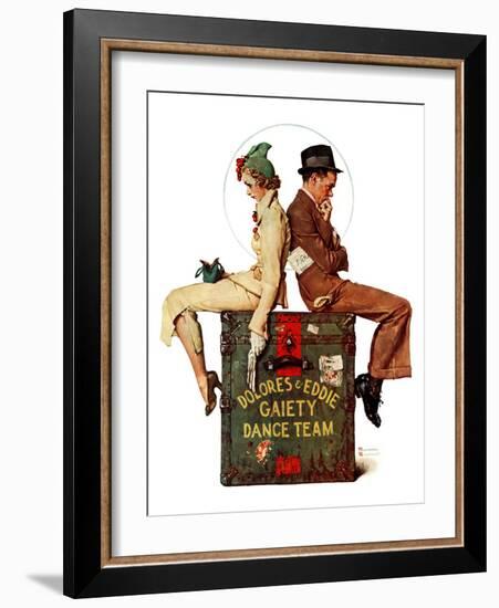 "Gaiety Dance Team", June 12,1937-Norman Rockwell-Framed Giclee Print