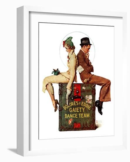 "Gaiety Dance Team", June 12,1937-Norman Rockwell-Framed Giclee Print