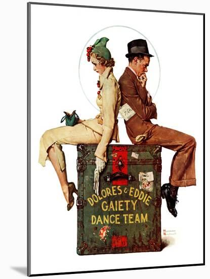 "Gaiety Dance Team", June 12,1937-Norman Rockwell-Mounted Giclee Print