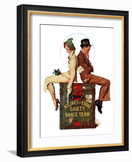 "Gaiety Dance Team", June 12,1937-Norman Rockwell-Framed Giclee Print