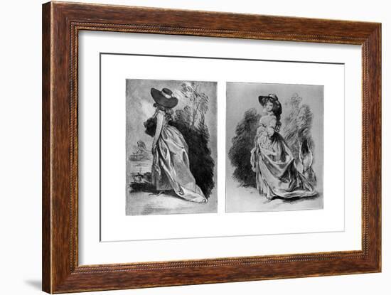 Gainsborough's Studies for His Celebrated Portrait of the Duchess of Devonshire, C1787-Thomas Gainsborough-Framed Giclee Print