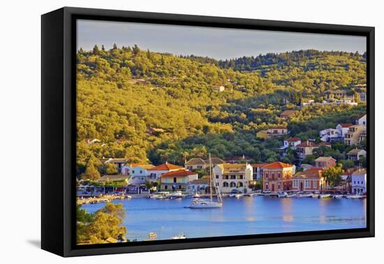 Gaios Harbour, Paxos, the Ionian Islands, Greek Islands, Greece, Europe-Neil Farrin-Framed Premier Image Canvas