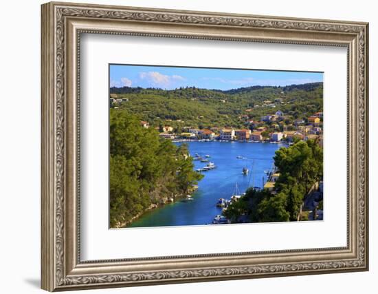 Gaios Harbour, Paxos, the Ionian Islands, Greek Islands, Greece, Europe-Neil Farrin-Framed Photographic Print