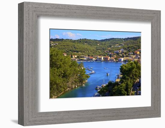 Gaios Harbour, Paxos, the Ionian Islands, Greek Islands, Greece, Europe-Neil Farrin-Framed Photographic Print