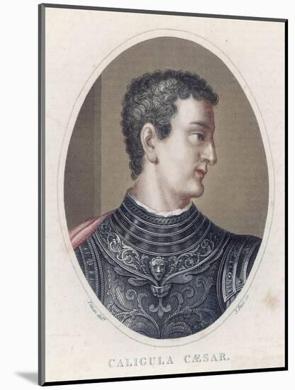 Gaius Caesar Caligula Roman Emperor Great-Nephew of Tiberius Assassinated-J. Pass-Mounted Art Print