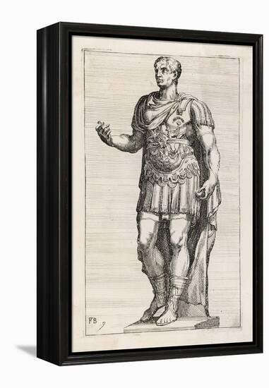 Gaius Julius Caesar Roman Emperor-null-Framed Premier Image Canvas
