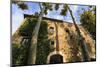 Gala Dali Castle Museum facade amidst tall trees, medieval home of Salvador Dali, Pubol, Baix Empor-Eleanor Scriven-Mounted Photographic Print