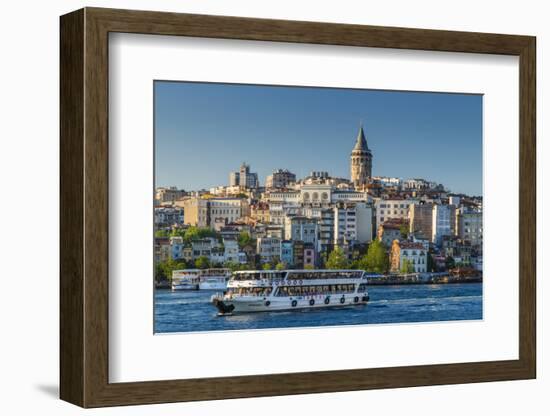 Galata District Skyline with Galata Tower, Istanbul, Turkey-Stefano Politi Markovina-Framed Photographic Print