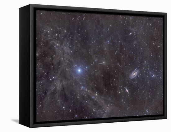 Galaxies M81 And M82 As Seen Through the Intergalactic Flux Nebula-Stocktrek Images-Framed Premier Image Canvas