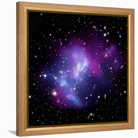 Galaxy Cluster MACS J0717-null-Framed Premier Image Canvas