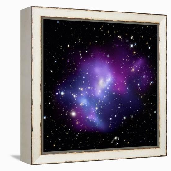 Galaxy Cluster MACS J0717-null-Framed Premier Image Canvas