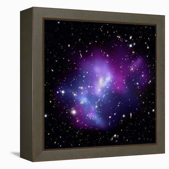 Galaxy Cluster MACS J0717-null-Framed Premier Image Canvas