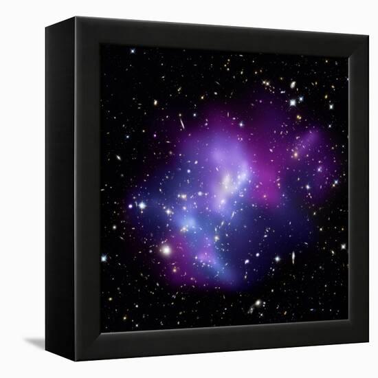 Galaxy Cluster MACS J0717-null-Framed Premier Image Canvas