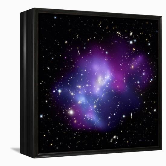 Galaxy Cluster MACS J0717-null-Framed Premier Image Canvas