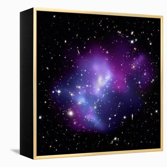 Galaxy Cluster MACS J0717-null-Framed Premier Image Canvas