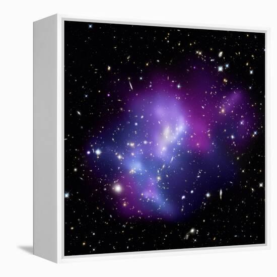 Galaxy Cluster MACS J0717-null-Framed Premier Image Canvas