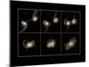 Galaxy Collision Model-Max Planck-Mounted Photographic Print