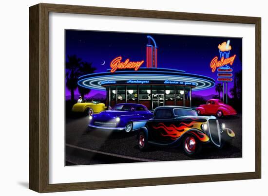 Galaxy Diner-Helen Flint-Framed Premium Giclee Print