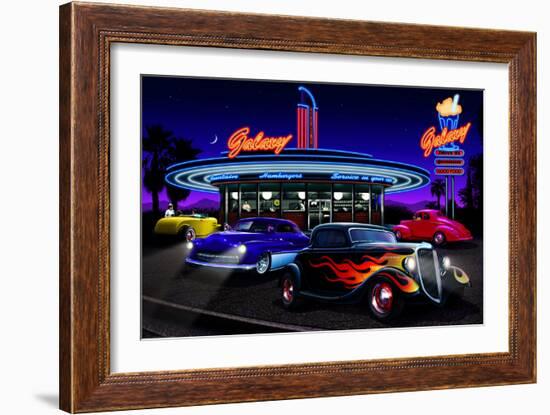 Galaxy Diner-Helen Flint-Framed Premium Giclee Print