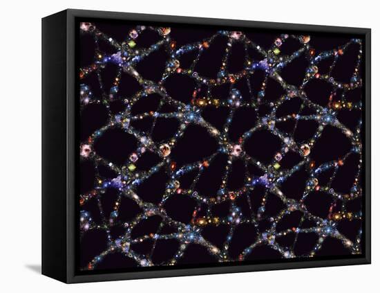 Galaxy Distribution, Computer Artwork-Mehau Kulyk-Framed Premier Image Canvas