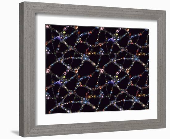 Galaxy Distribution, Computer Artwork-Mehau Kulyk-Framed Photographic Print