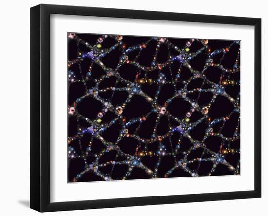 Galaxy Distribution, Computer Artwork-Mehau Kulyk-Framed Photographic Print