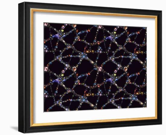 Galaxy Distribution, Computer Artwork-Mehau Kulyk-Framed Photographic Print