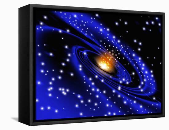 Galaxy Formation, Computer Artwork-Mehau Kulyk-Framed Premier Image Canvas