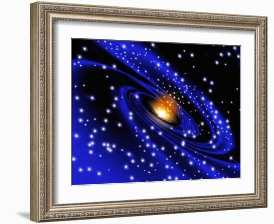 Galaxy Formation, Computer Artwork-Mehau Kulyk-Framed Photographic Print