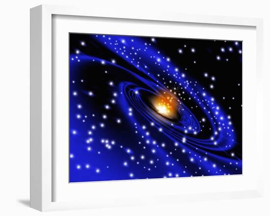 Galaxy Formation, Computer Artwork-Mehau Kulyk-Framed Photographic Print