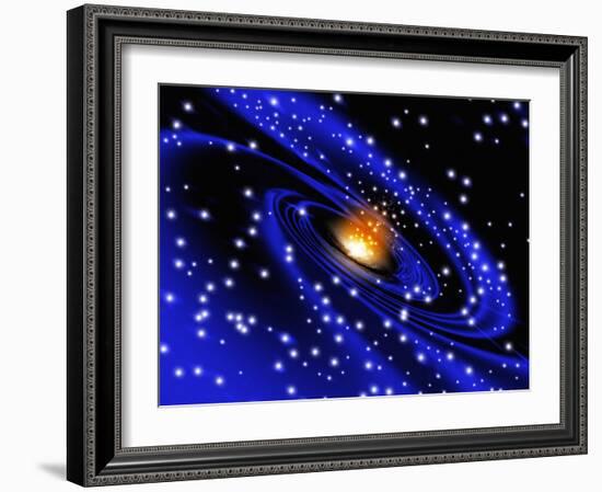 Galaxy Formation, Computer Artwork-Mehau Kulyk-Framed Photographic Print