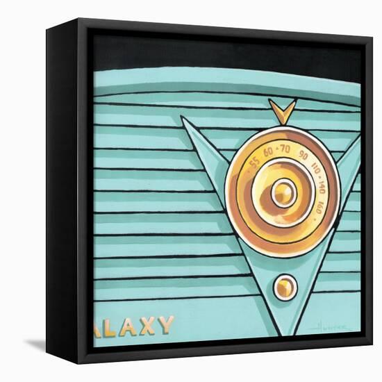 Galaxy Radio - Aqua-Larry Hunter-Framed Premier Image Canvas