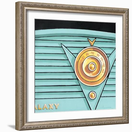 Galaxy Radio - Aqua-Larry Hunter-Framed Giclee Print