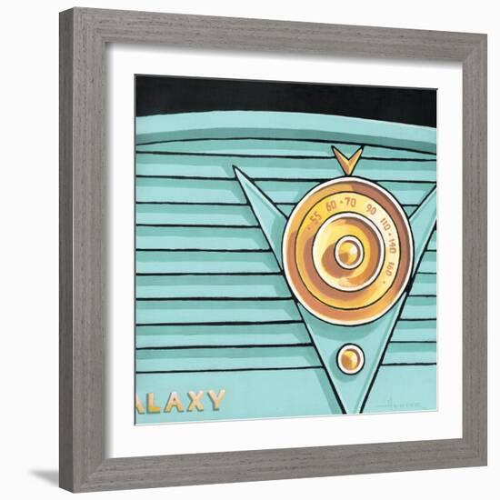 Galaxy Radio - Aqua-Larry Hunter-Framed Giclee Print