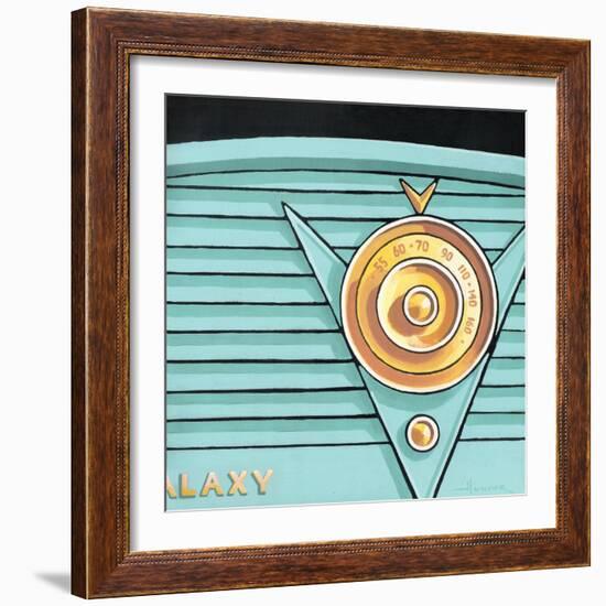 Galaxy Radio - Aqua-Larry Hunter-Framed Giclee Print