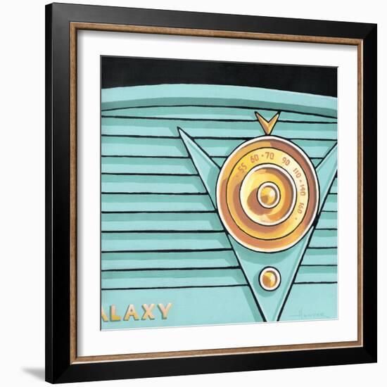 Galaxy Radio - Aqua-Larry Hunter-Framed Giclee Print