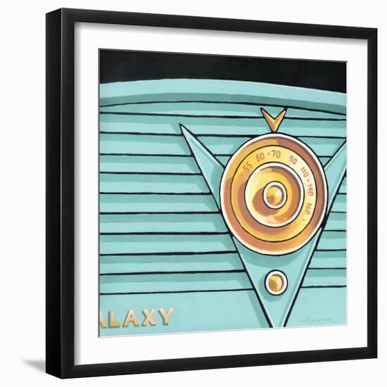 Galaxy Radio - Aqua-Larry Hunter-Framed Giclee Print