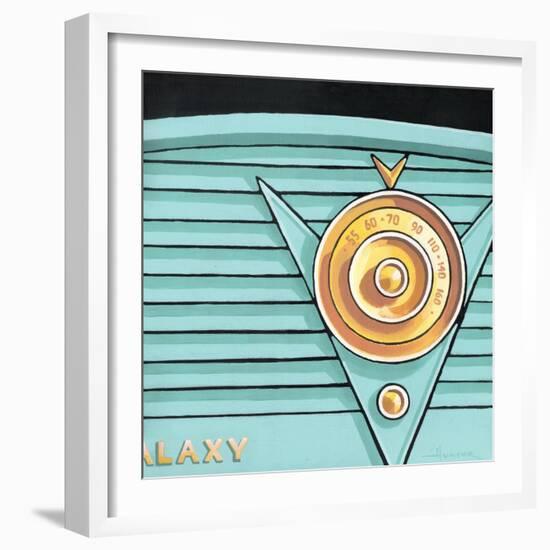 Galaxy Radio - Aqua-Larry Hunter-Framed Giclee Print